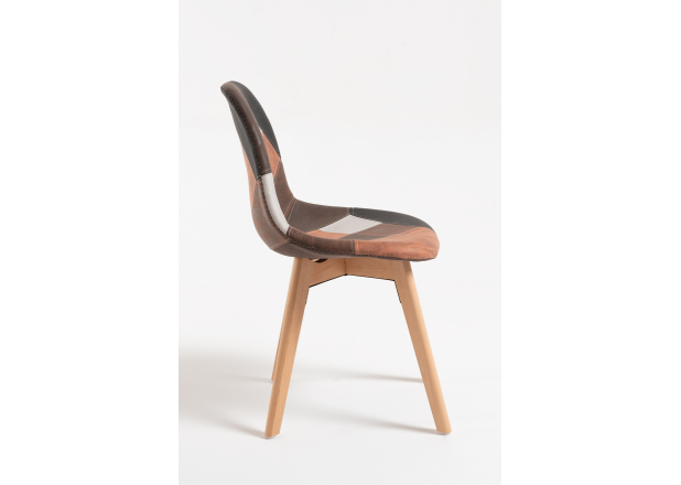 Silla Nordi Patchwork Polipiel