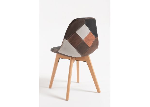Pack 4 Sillas Nordi Patchwork Polipiel