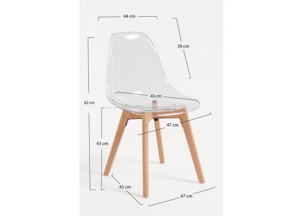 Silla Nordi Transparente
