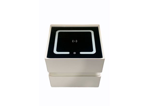 Mesa de cabeceira Futur com carregamento sem fio - Iluminação USB e LED