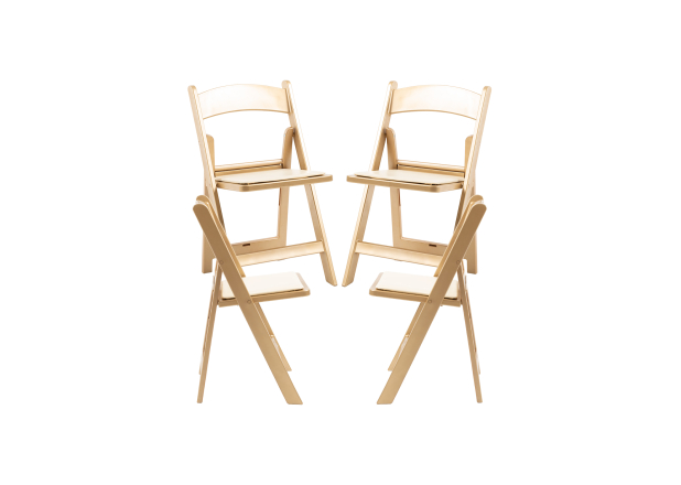 Silla Laga Plegable con Cojín efecto Golden