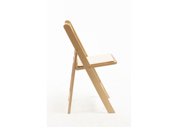 Silla Laga Plegable con Cojín efecto Golden