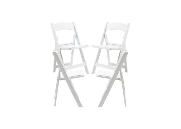 Pack 4 Sillas Laga Plegable con Cojín efecto Madera