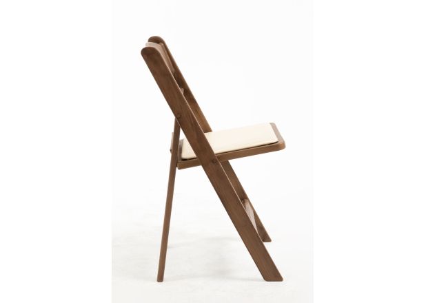 Pack 4 Sillas Laga Plegable con Cojín efecto Madera