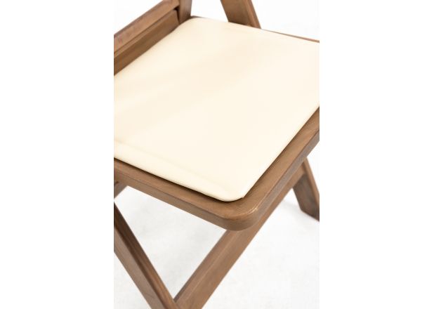 Pack 4 Sillas Laga Plegable con Cojín efecto Madera