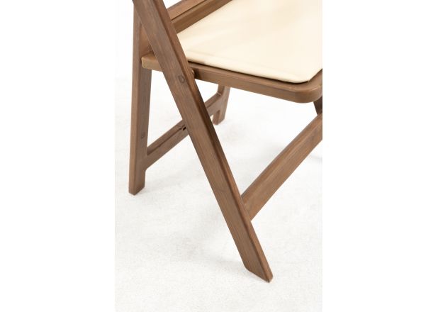 Pack 4 Sillas Laga Plegable con Cojín efecto Madera