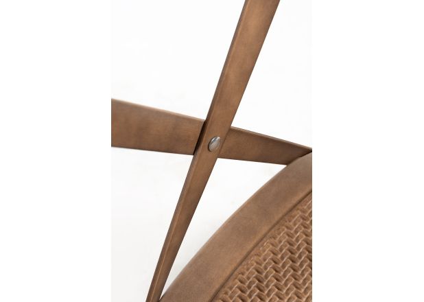 Pack 4 Sillas Cross Polipropileno efecto Madera