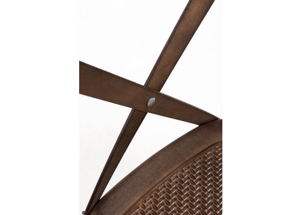 Pack 4 Sillas Cross Polipropileno efecto Madera