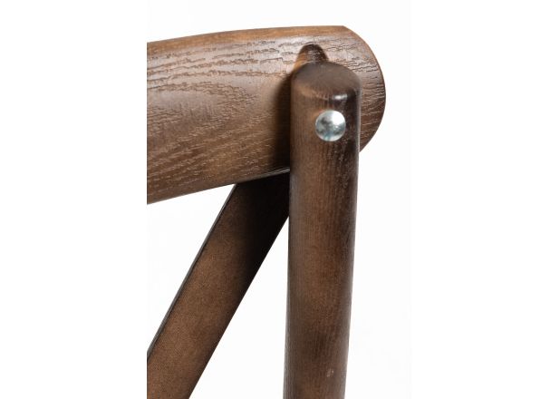 Pack 4 Sillas Cross Polipropileno efecto Madera