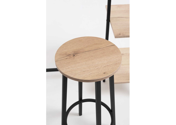 Set Bar de mesa alta + 2 bancos Loku