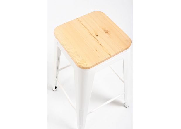 Taburete Meyer Bajo Madera Natural