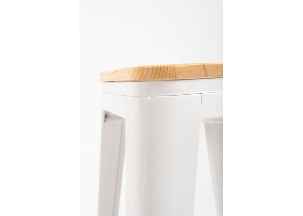Pack 4 Taburetes Meyer Bajos Madera Natural - Packs Taburetes Bajos