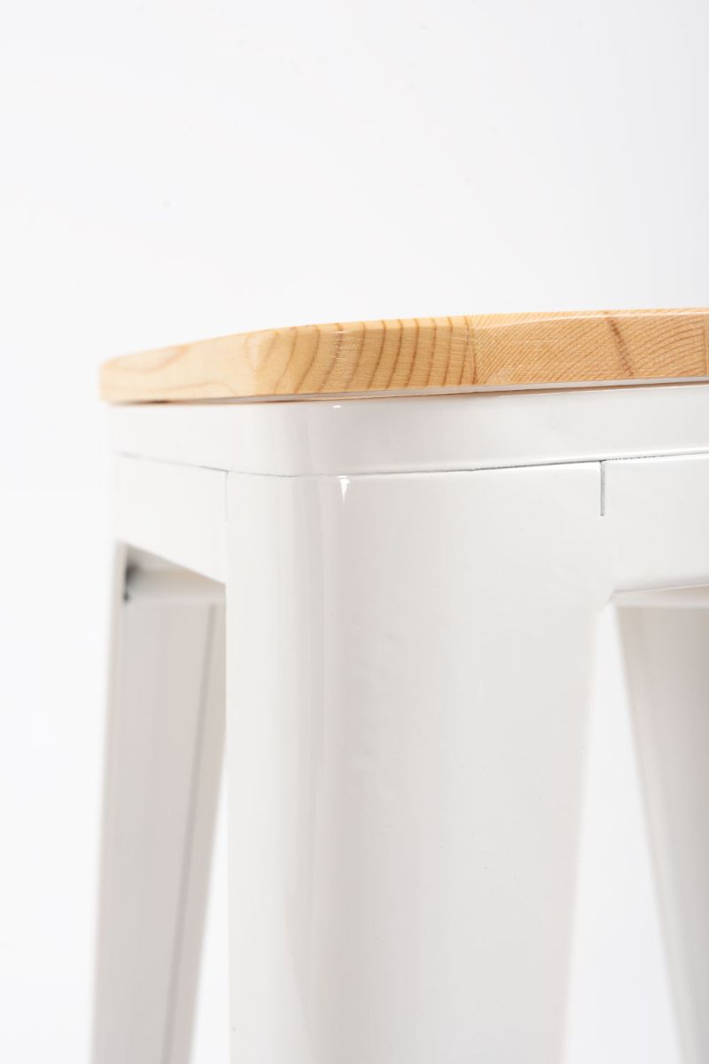 Pack 4 Taburetes Meyer Bajos Madera Natural - Packs Taburetes Bajos