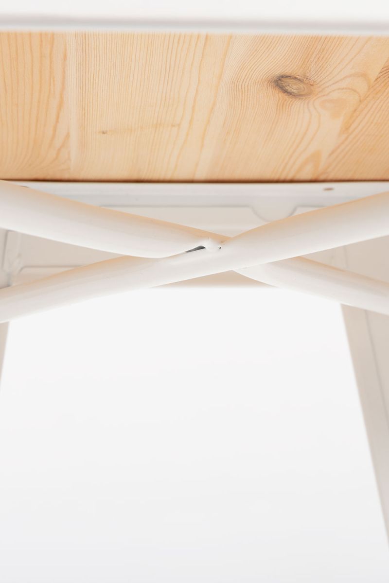 Pack 4 Taburetes Meyer Bajos Madera Natural - Packs Taburetes Bajos