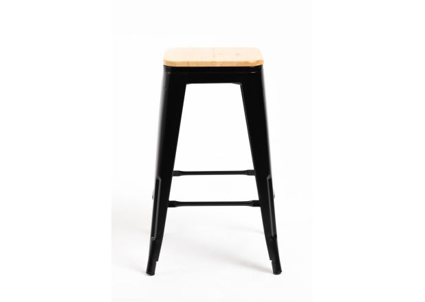 Pack 4 Taburetes Meyer Bajos Madera Natural - Packs Taburetes Bajos
