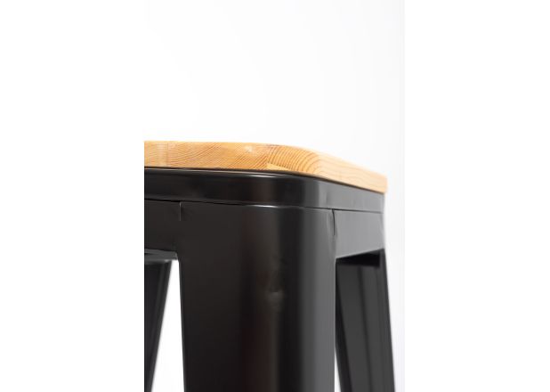 Pack 4 Taburetes Meyer Bajos Madera Natural - Packs Taburetes Bajos