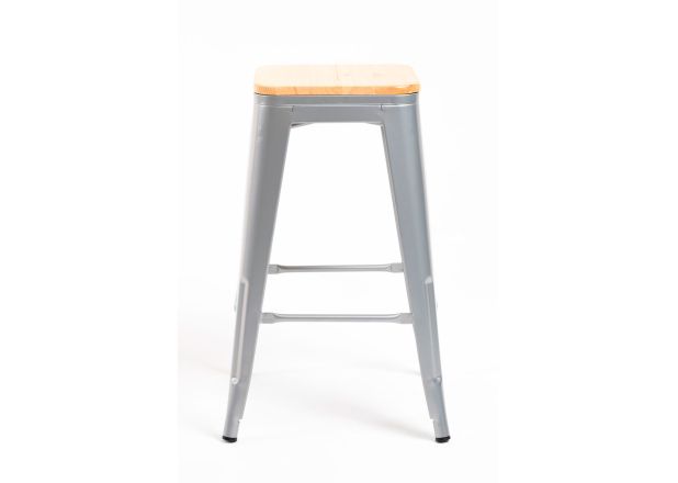 Pack 4 Taburetes Meyer Bajos Madera Natural - Packs Taburetes Bajos