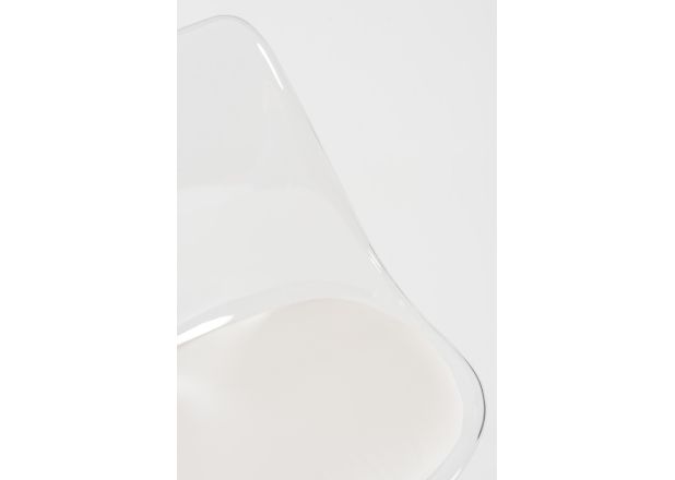 Pack 4 Sillas Mona Transparente Asiento