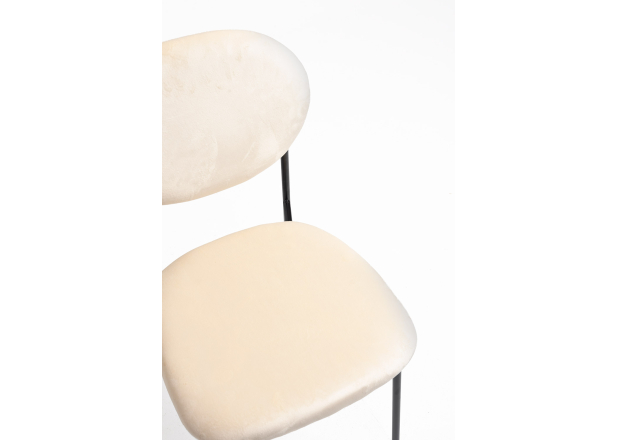 Silla Dalti Black Terciopelo