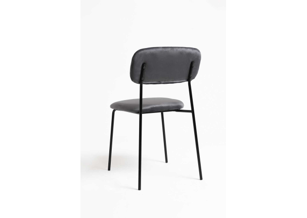 Silla Suvi Black Terciopelo