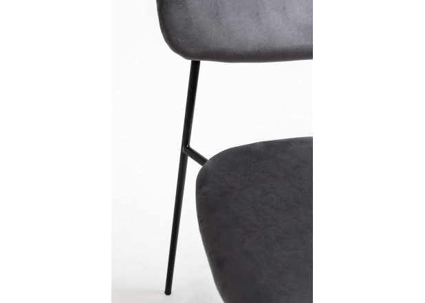 Silla Suvi Black Terciopelo