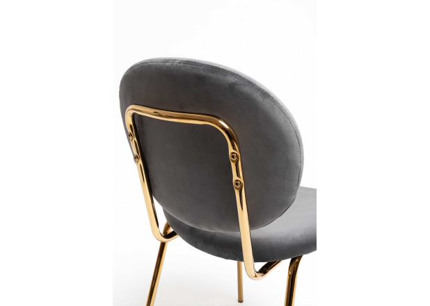 Silla Ronel Black Terciopelo
