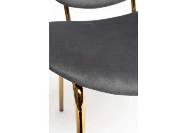 Silla Ronel Black Terciopelo