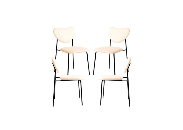 Pack 4 Sillas Ralco Black Terciopelo