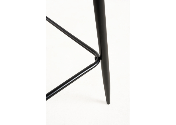 Taburete Black Leo Polipiel