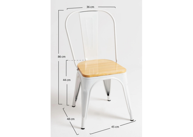 Pack 4 Sillas Meyer Madera Natural
