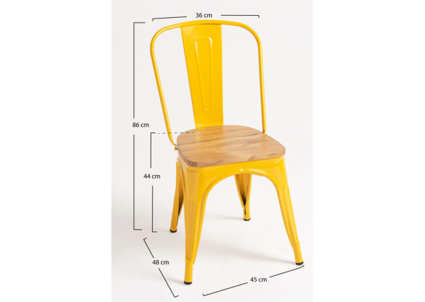Pack 4 Sillas Meyer Madera Natural