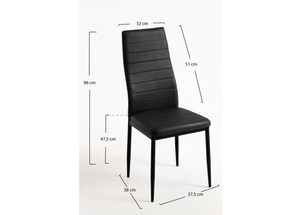 Pack 4 Sillas Clever Polipiel