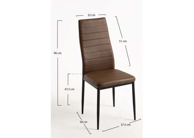 Pack 4 Sillas Clever Polipiel