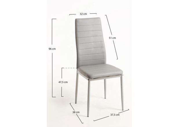 Pack 4 Sillas Clever Polipiel