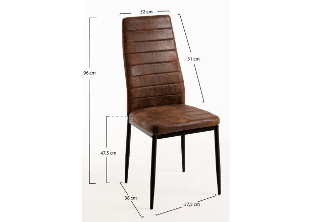 Pack 4 Sillas Clever Polipiel