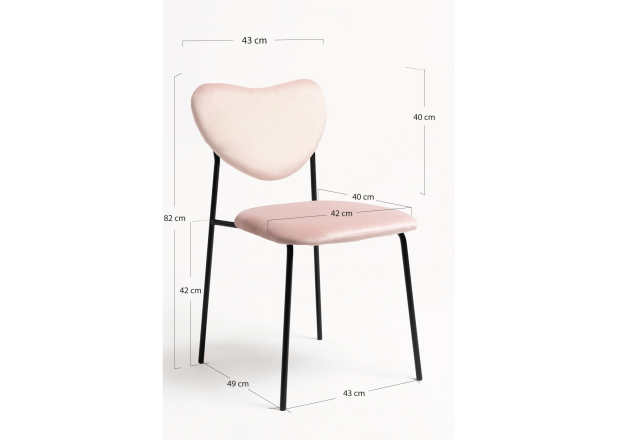 Pack 4 Sillas Ralco Black Terciopelo