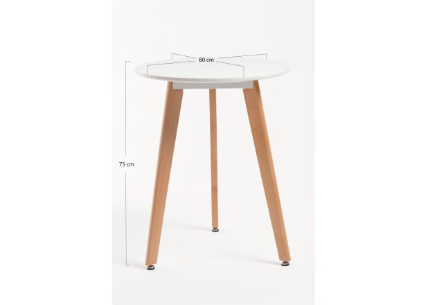 Mesa Mona Redonda 80 cm