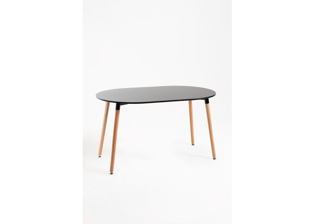Mesa Nera Ovalada