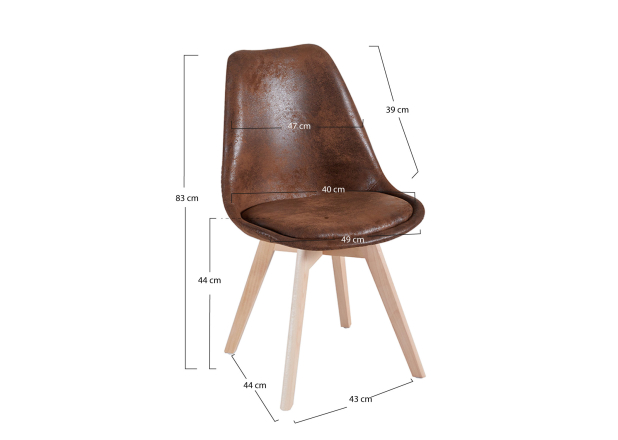 Pack 4 Sillas Mona Vintage