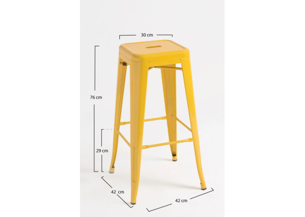 Pack 4 Taburetes Meyer Altos