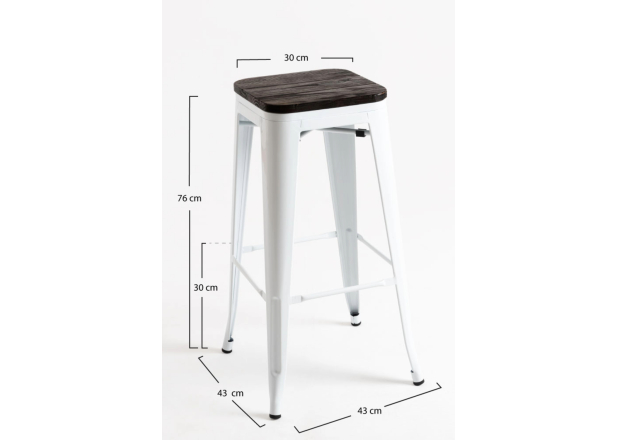Pack 4 Taburetes Meyer Madera