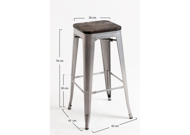Pack 4 Taburetes Meyer Madera