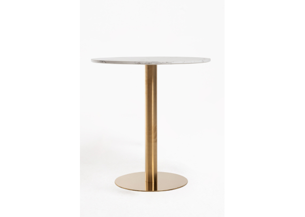 Mesa Roffi Redonda 70cm Dourada