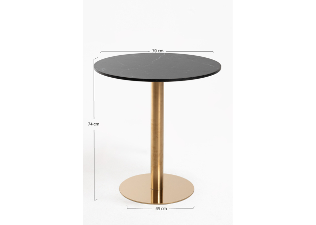 Mesa Roffi Redonda 70cm Golden