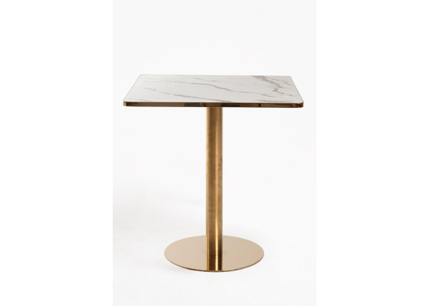 Mesa Roffi Quadrada 70cm Dourada