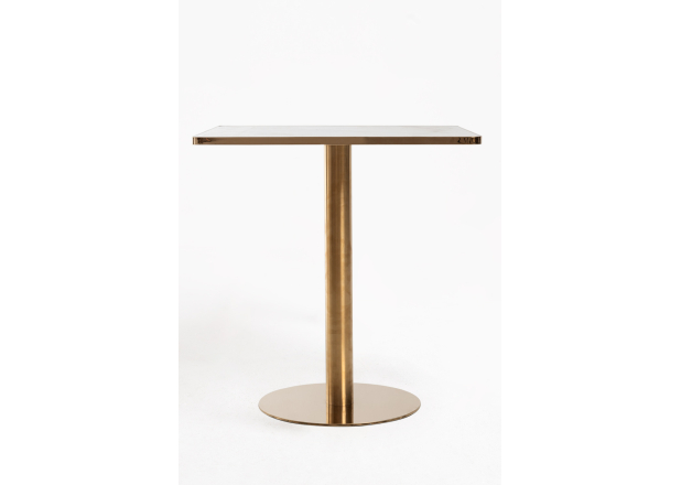 Mesa Roffi Quadrada 70cm Dourada