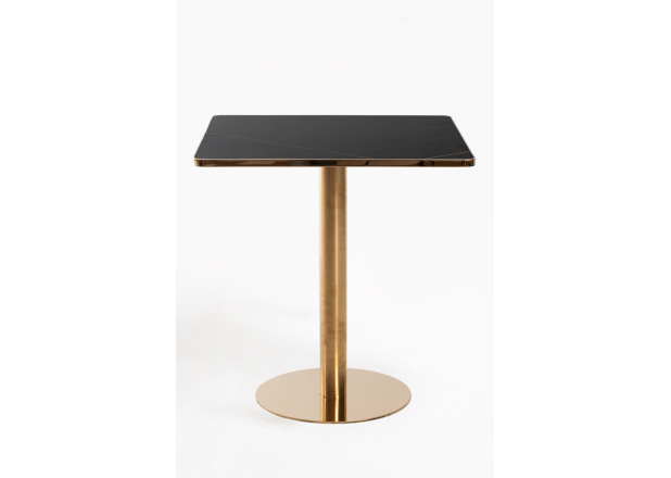 Mesa Roffi Quadrada 70cm Dourada
