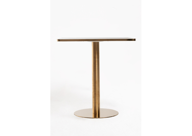 Mesa Roffi Quadrada 70cm Dourada
