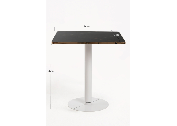 Mesa Roffi Cuadrada 70cm Blanca