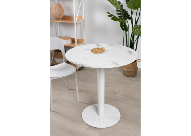 Mesa Roffi Redonda 70cm Blanca